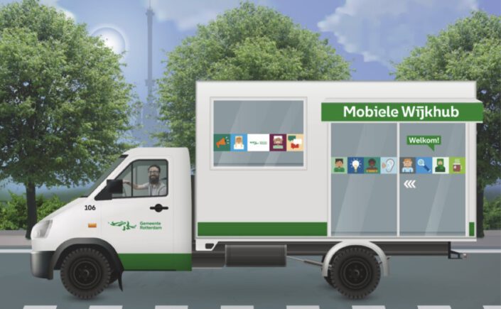 Mobiele Wijkhub op Heijplaat