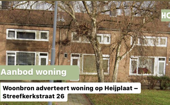 Woonbron adverteert woning op Heijplaat – Streefkerkstraat 26
