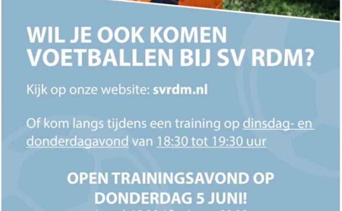 Open trainingsavond SV RDM