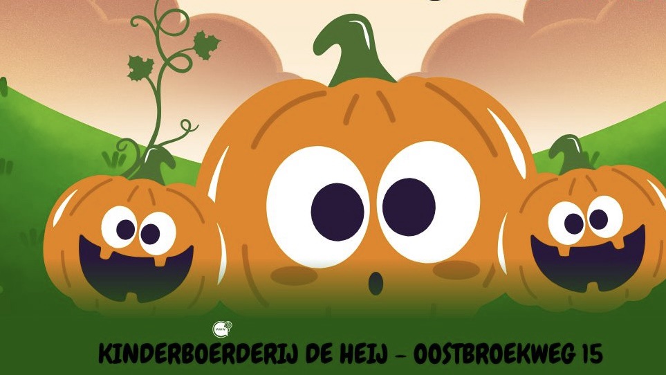 Pompoenen snijden bij Kinderboerderij De Heij!