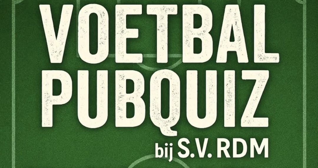 Voetbal Pubquiz bij S.V. RDM: Wie is de grootste voetbalkenner van de club?