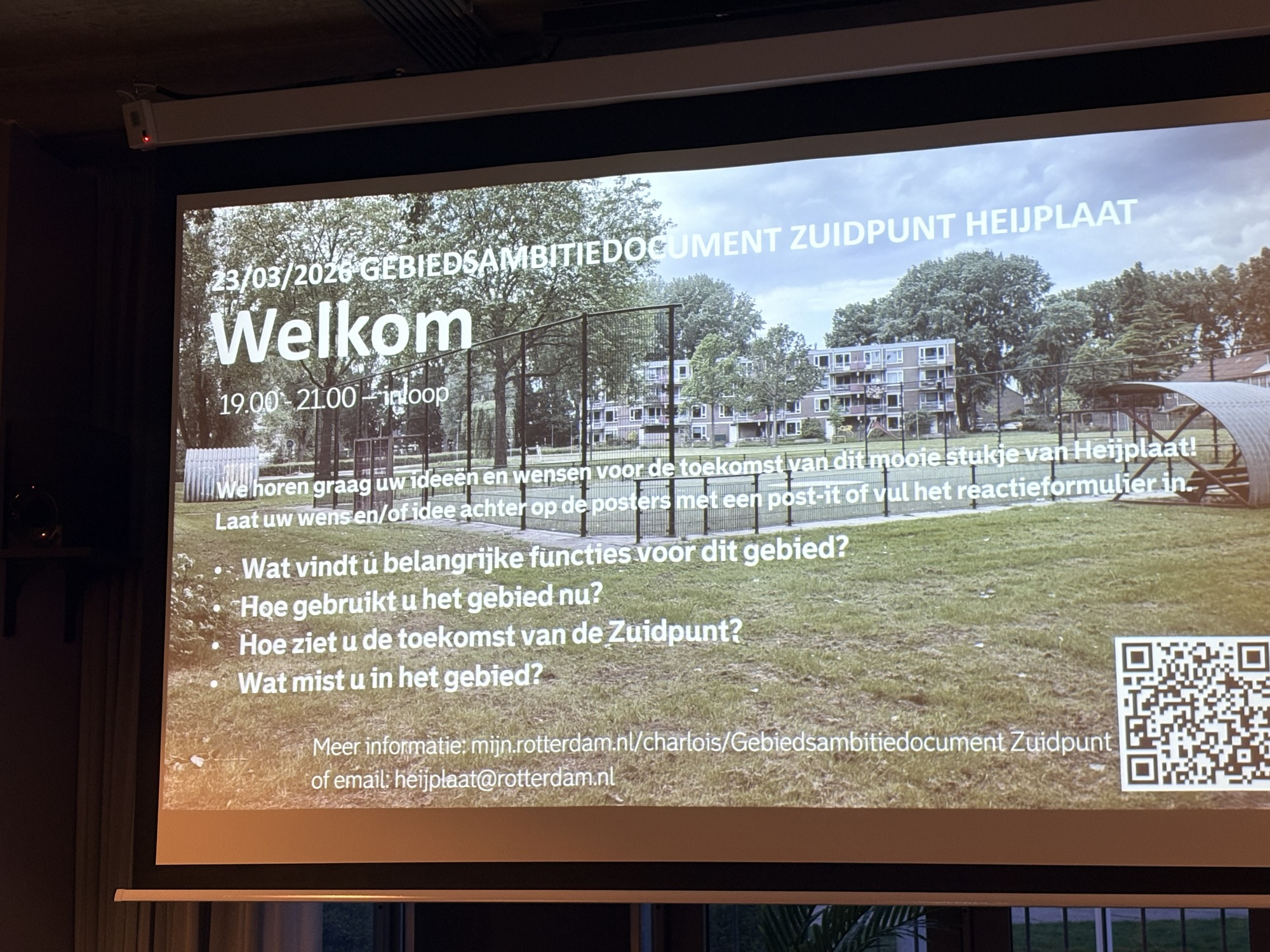 Bewoners denken massaal mee over toekomst Zuidpunt Heijplaat tijdens inloopavond