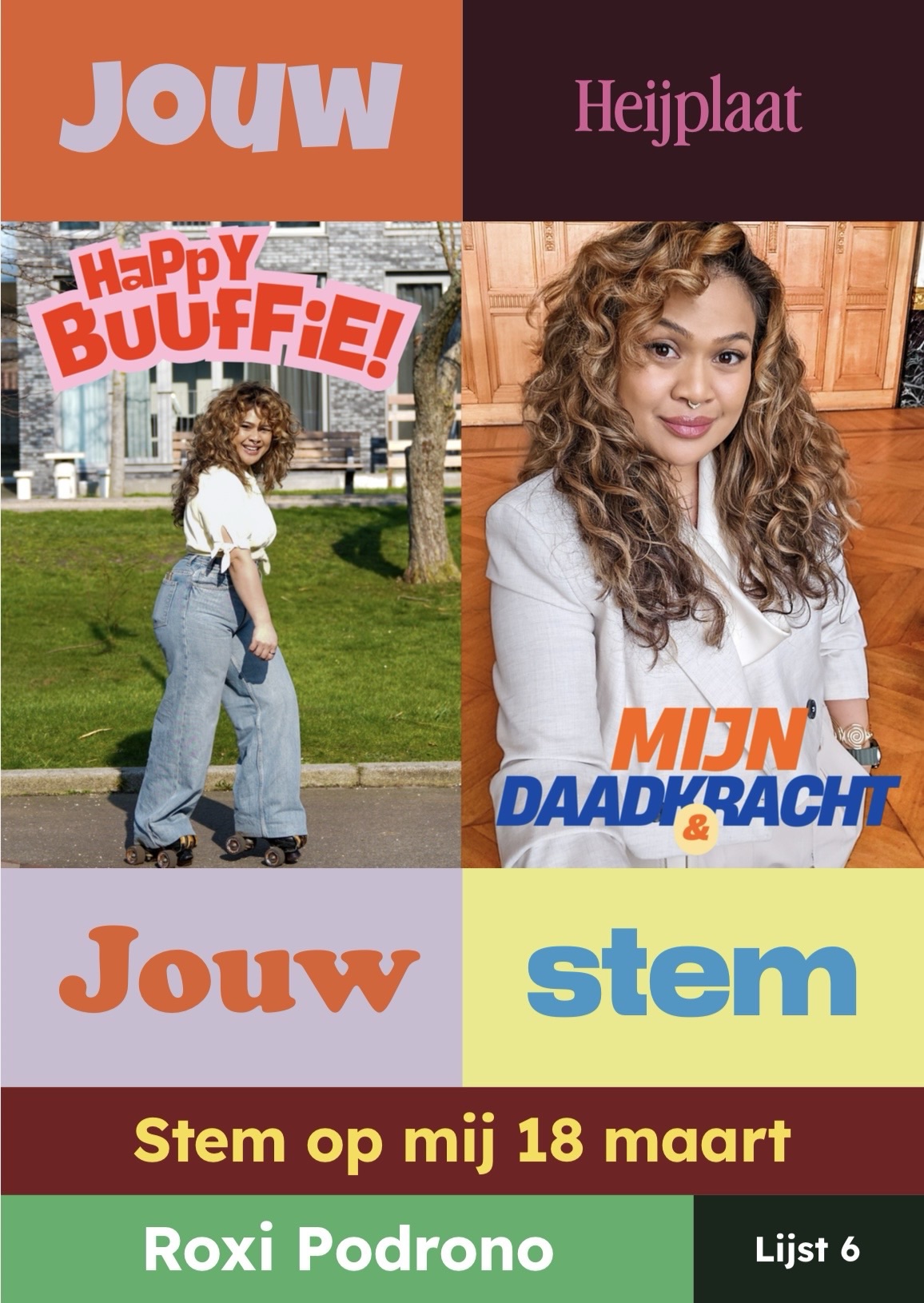 Heijplaat Kiest – De flyers: Roxi Podrono