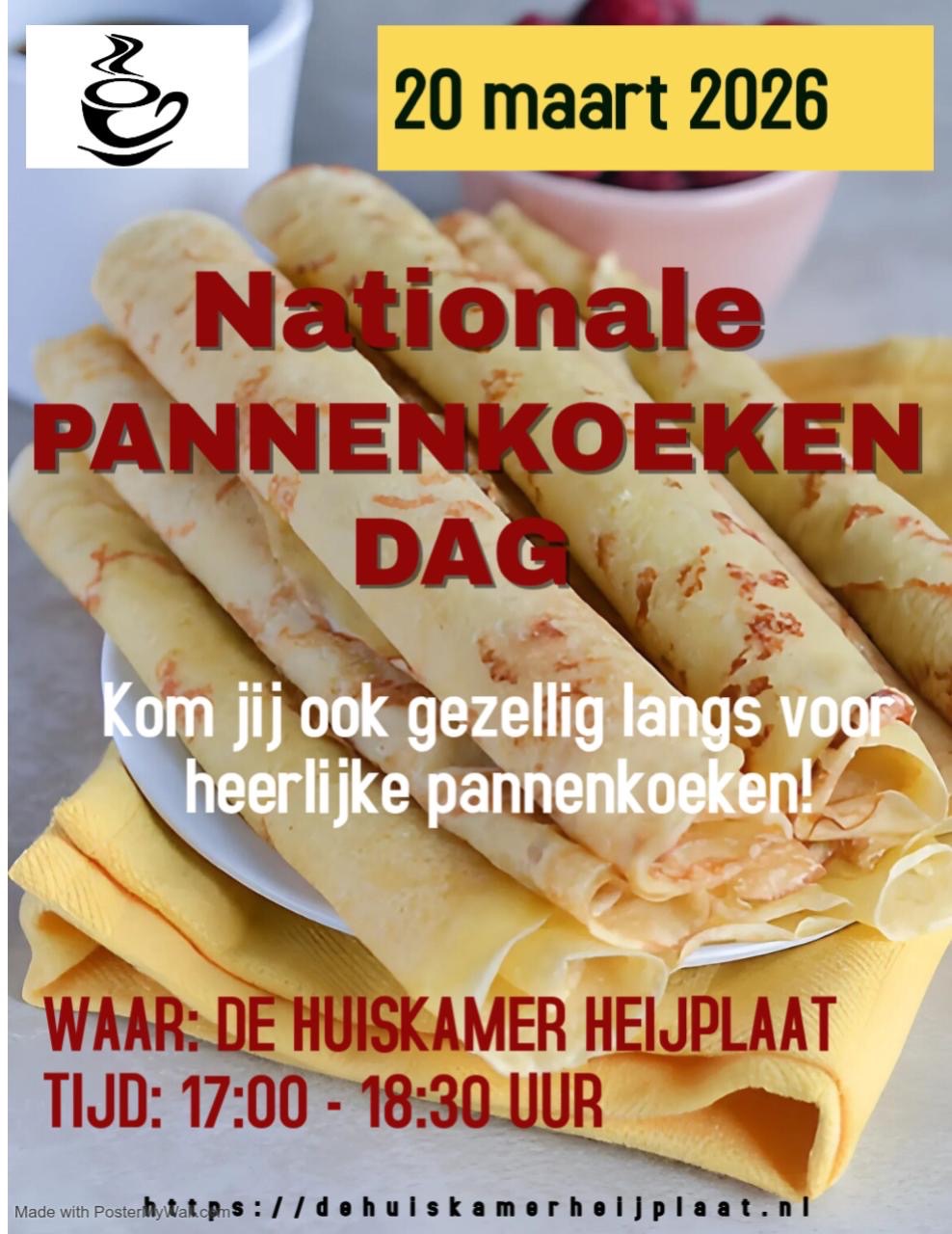 Dit wil je niet missen: Gezelligheid en pannenkoeken tijdens Nationale Pannenkoekdag!&nbsp;