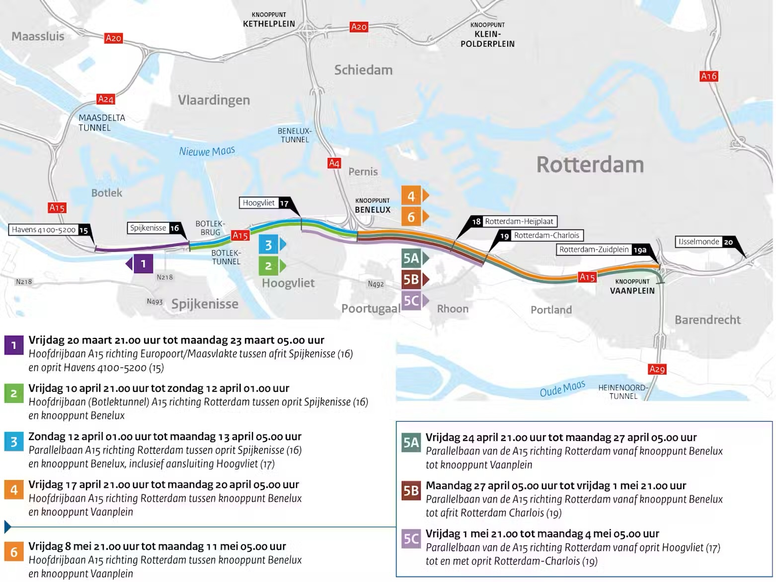 Afsluitingen A15: dit betekent het concreet voor bewoners van Heijplaat