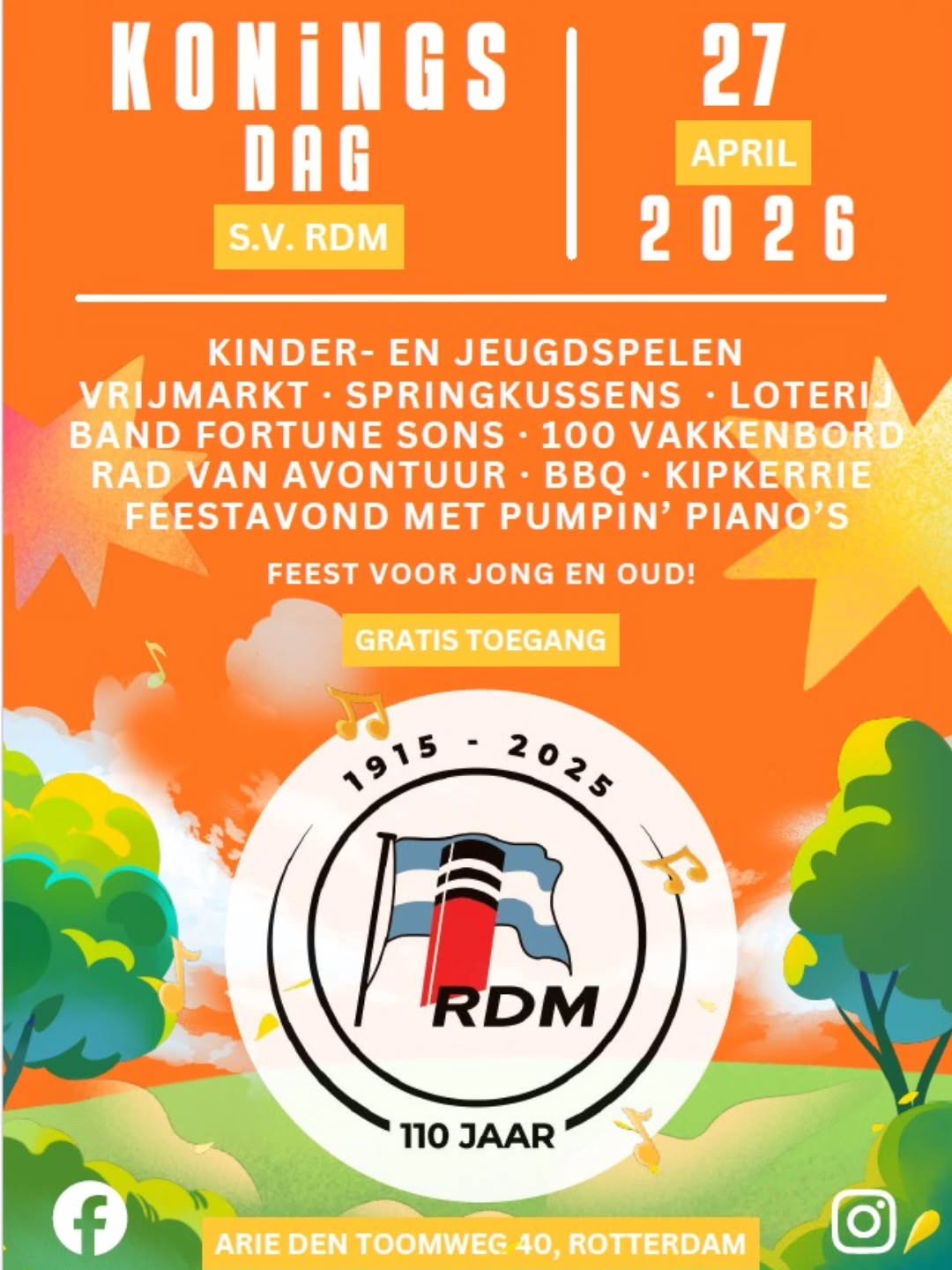 Koningsdag bij S.V. RDM: feest voor jong en oud in Heijplaat